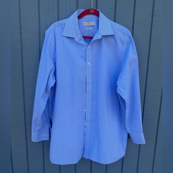 Michael Kors Other - Michael Kors Light Blue and White Checked Dress Shirt